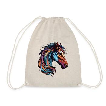 Tête de cheval - Sac de sport léger - nature - Devant