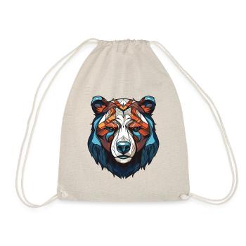Polar Bear Head Polar Bear - Drawstring Bag - nature - Front