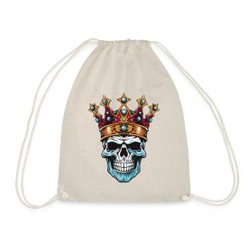 Skull King Crown - Drawstring Bag - nature - Front
