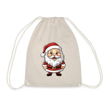 Père Noël Illustration de bande dessinée - Sac de sport léger - nature - Devant