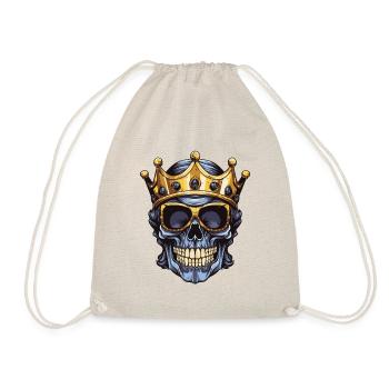 Skull King Party Crown - Drawstring Bag - nature - Front