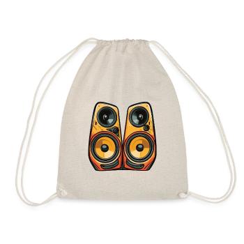 Music Boxing Symbol Bass - Drawstring Bag - nature - Front