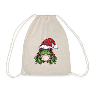 Portrait de grenouille Noël - Sac de sport léger - nature - Devant