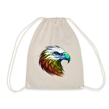 Eagle Head Colorful - Drawstring Bag - nature - Front