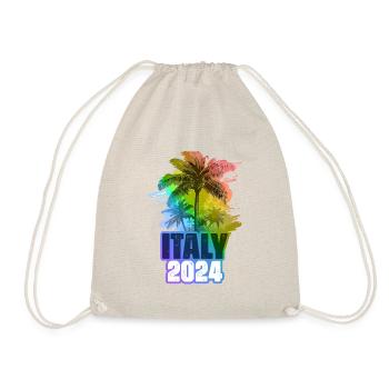 Italie 2024 Vacances Palmiers Colorés - Sac de sport léger - nature - Devant