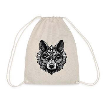 Dog Akita - Drawstring Bag - nature - Front