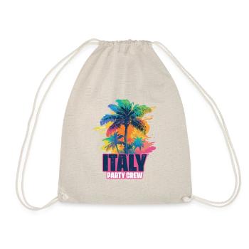 Italy Party Crew Holidays - Drawstring Bag - nature - Front