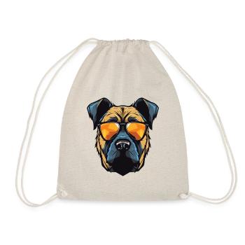 Kangal Hund Kopf Porträt Cool - Turnbeutel - Natur - Vorne