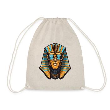 Pharaoh Skull Cool - Drawstring Bag - nature - Front