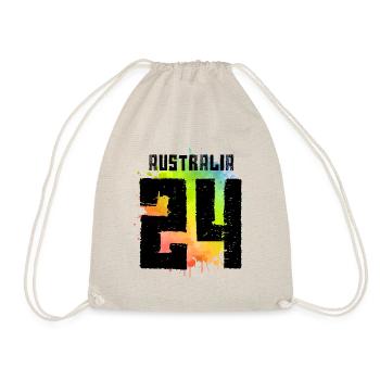 Australia 24 Shirt 2024 - Drawstring Bag - nature - Front