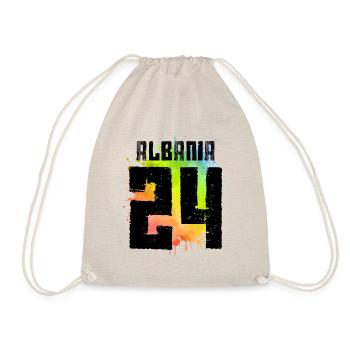 Albania 24 Shirt 2024 - Drawstring Bag - nature - Front