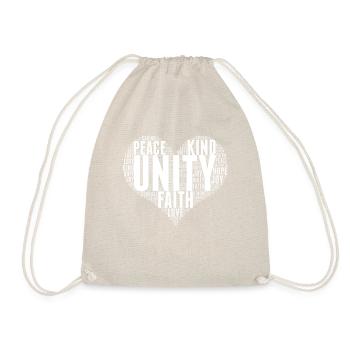 Unity Wordcloud Be Kind, StopS - Drawstring Bag - nature - Front