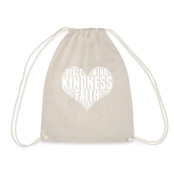 Friendliness Wordcloud Be friendly, sto - Drawstring Bag - nature - Front