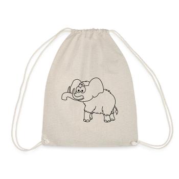 Mammoth Comic Animal - Sac de sport léger - nature - Devant