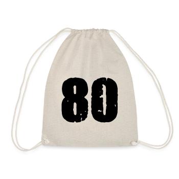 80 number jersey - Drawstring Bag - nature - Front
