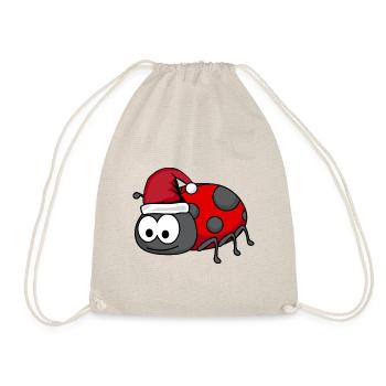 Ladybug Comic Christmas - Drawstring Bag - nature - Front