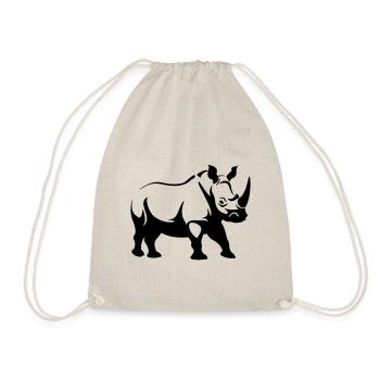 Bien-être animal rhinocéros - Sac de sport léger - nature - Devant