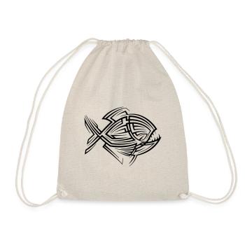 Tatouage tribal Piranha - Sac de sport léger - nature - Devant