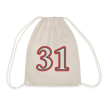 31 Numéro de numéro - Sac de sport léger - nature - Devant