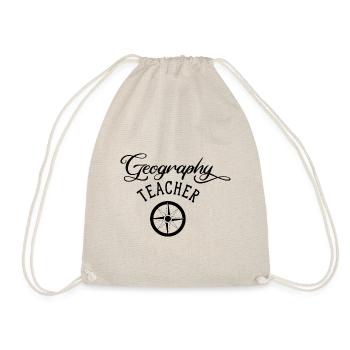 Geography Teacher Geograph Geography Geographer - Drawstring Bag - nature - Front