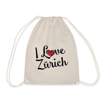 I Love Zurich - Drawstring Bag - nature - Front