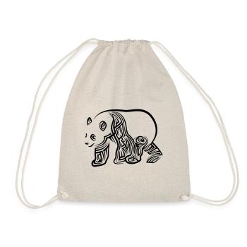 Tatouage tribal Panda - Sac de sport léger - nature - Devant