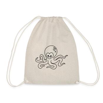 Octopus Comic Animal - Sac de sport léger - nature - Devant