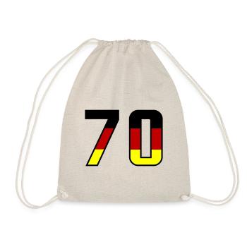 70 Zahl Symbol Germany - Turnbeutel - Natur - Vorne