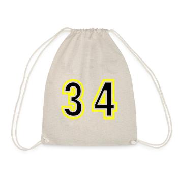 34 Number College - Drawstring Bag - nature - Front