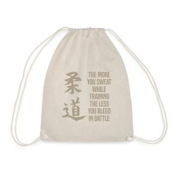 Judo Judoka Kampfsport Karate Geschenk - Turnbeutel - Natur - Vorne