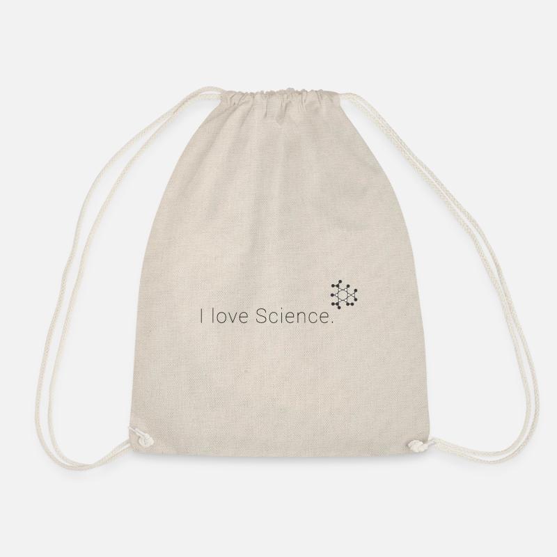 I love science - I love science - Drawstring Bag - nature