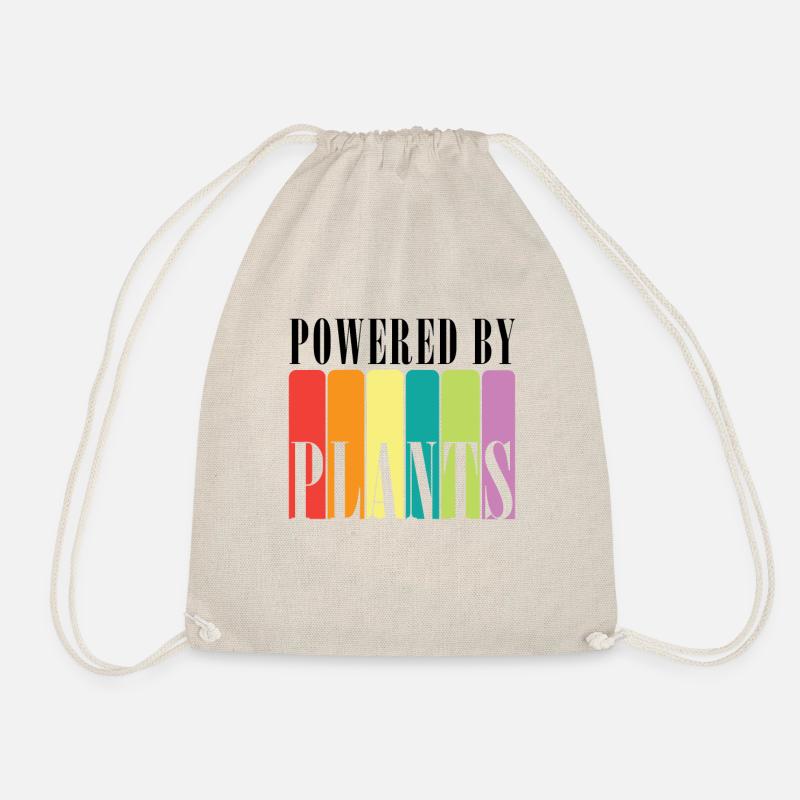 Powered by Plants - Vegan Design - Turnbeutel - Natur