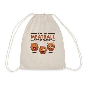 Je suis la boulette de viande de la famille - Sac de sport léger - nature - Devant
