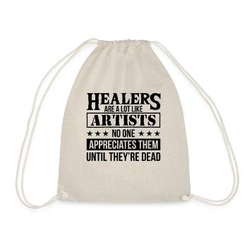 Gamers healers as well as artists appreciate them poison - Drawstring Bag - nature - Front