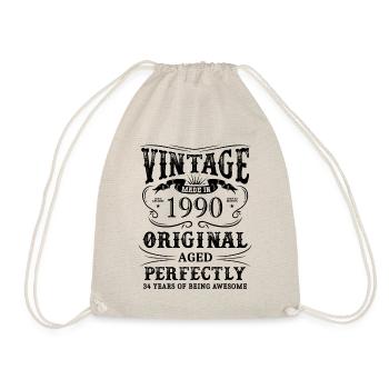 Vintage Made In 1990 34 ans d’être génial - Sac de sport léger - nature - Devant