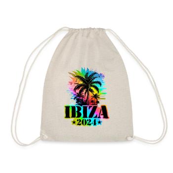 Ibiza 2024 Holiday Colorful - Drawstring Bag - nature - Front