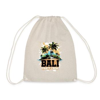 Bali Party Crew Urlaub - Turnbeutel - Natur - Vorne