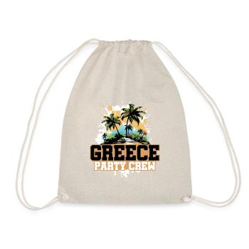 Greece Party Crew Holidays - Drawstring Bag - nature - Front