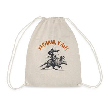 Yee-Haw Y'all - Rodeo Armadillo - Turnbeutel - Natur - Vorne