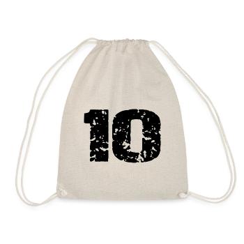 10 Number jersey - Drawstring Bag - nature - Front