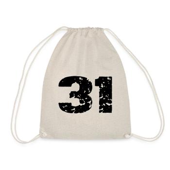 31 Maillot numéro - Sac de sport léger - nature - Devant