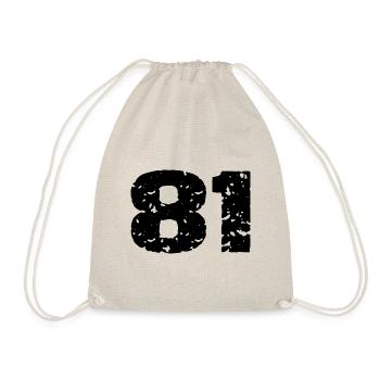 81 Number jersey - Drawstring Bag - nature - Front