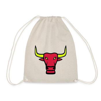 Taurus Mascot Logo - Drawstring Bag - nature - Front
