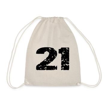 21 Maillot numéro - Sac de sport léger - nature - Devant