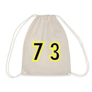 73 Zahl College - Turnbeutel - Natur - Vorne