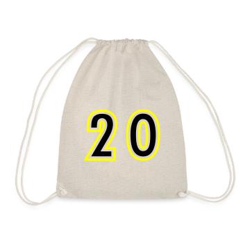20 Number College - Drawstring Bag - nature - Front
