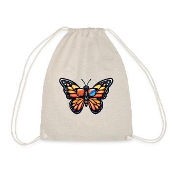 Papillon Bande dessinée cool - Sac de sport léger - nature - Devant