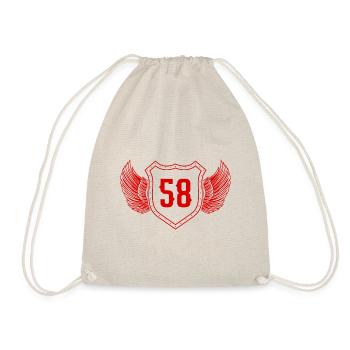 58 Nombre d’armoiries - Sac de sport léger - nature - Devant