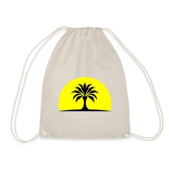 Sun Palm Island - Drawstring Bag - nature - Front