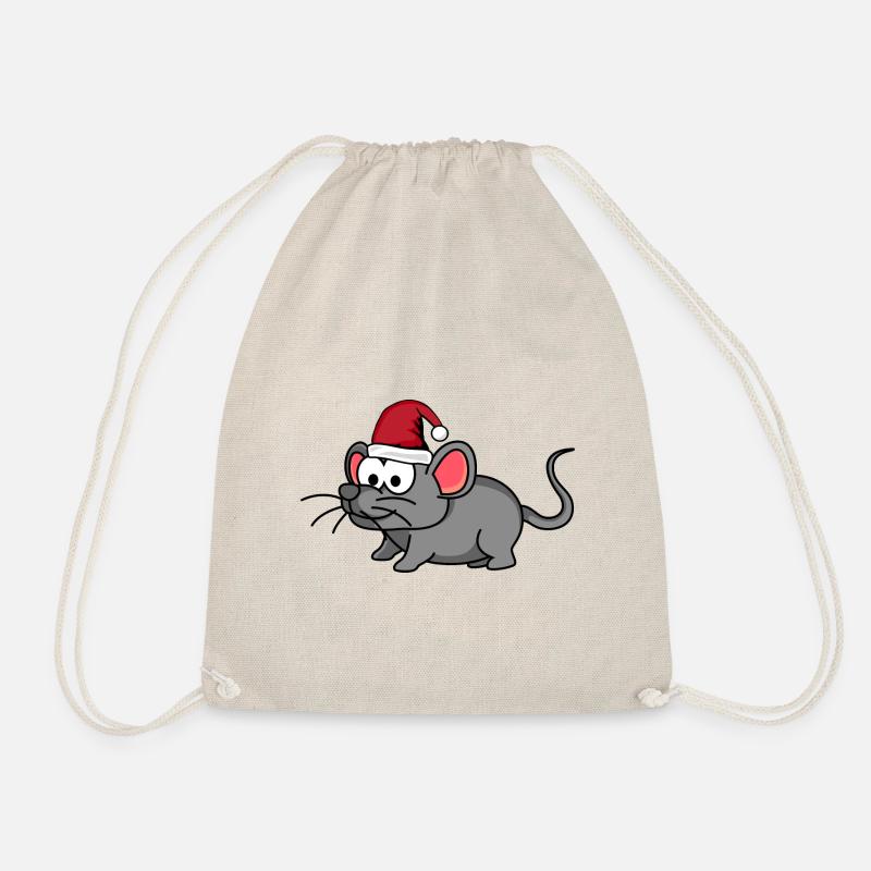 Maus Comic Weihnachten - Turnbeutel - Natur